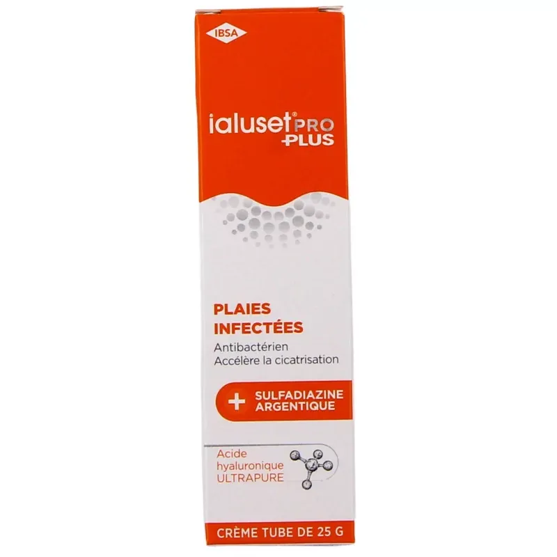 Ialuset Pro Plus Plaies Infectées Crème 25g - Univers Pharmacie