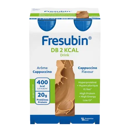 Fresubin DB Drink 2Kcal Arôme Cappuccino X4 200ml