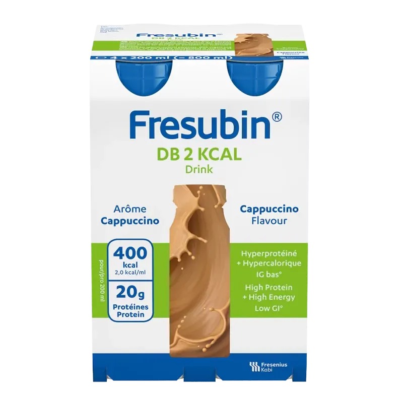Fresubin DB Drink 2Kcal Arôme Cappuccino X4 200ml