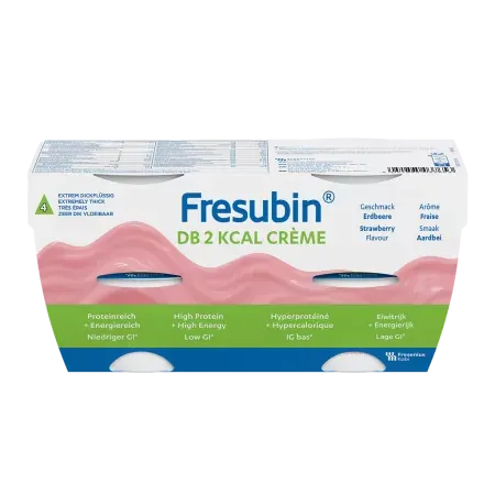 Fresubin DB 2Kcal Crème Arôme Fraise X4 200g - Univers Pharmacie