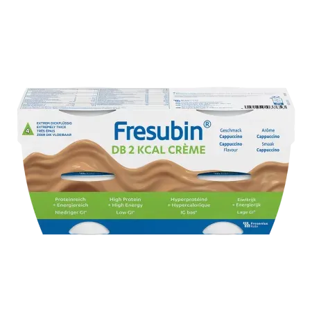 Fresubin DB 2Kcal Crème Arôme Cappuccino X4 200g - Univers Pharmacie