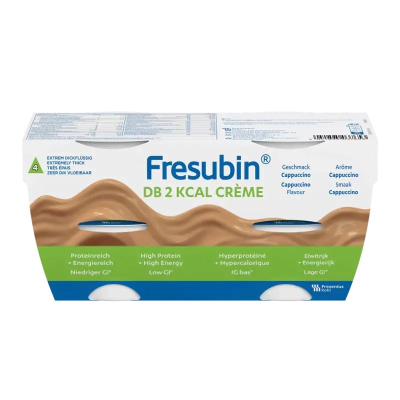 Fresubin DB 2Kcal Crème Arôme Cappuccino X4 200g - Univers Pharmacie