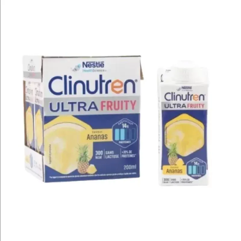 Clinutren Ultra Fruity Saveur Ananas 4X200ml - Univers Pharmacie