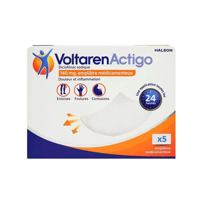 VoltarenActigo 140mg Emplâtres Médicamenteux X5 - Univers Pharmacie