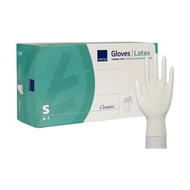 Abena Gants Latex Non Poudrés Taille S 6-7 X100 - Univers Pharmacie