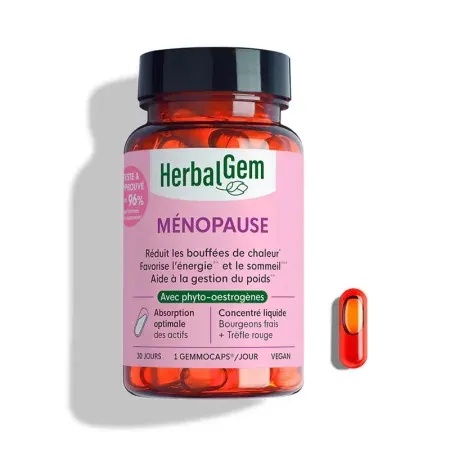 HerbalGem Ménopause 30 capsules - Univers Pharmacie