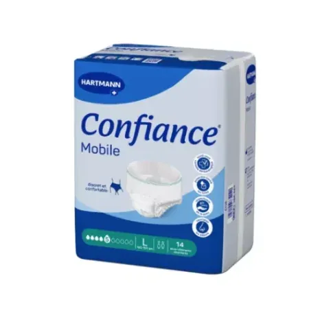 Confiance Mobile 5 Gouttes 14 sous-vêtements absorbants taille L - Univers Pharmacie