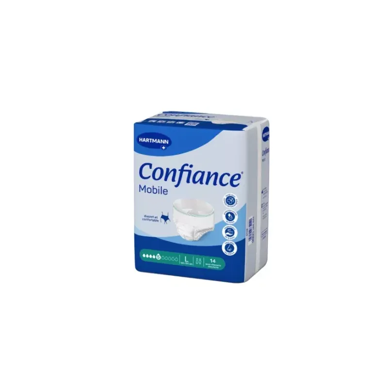 Confiance Mobile 5 Gouttes 14 sous-vêtements absorbants taille L - Univers Pharmacie