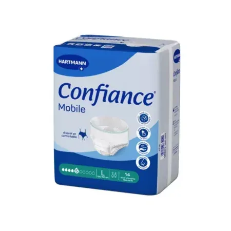 Confiance Mobile 5 Gouttes 14 sous-vêtements absorbants taille L - Univers Pharmacie