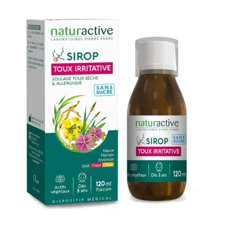 Naturactive Sirop Toux Irritative 120ml - Univers Pharmacie
