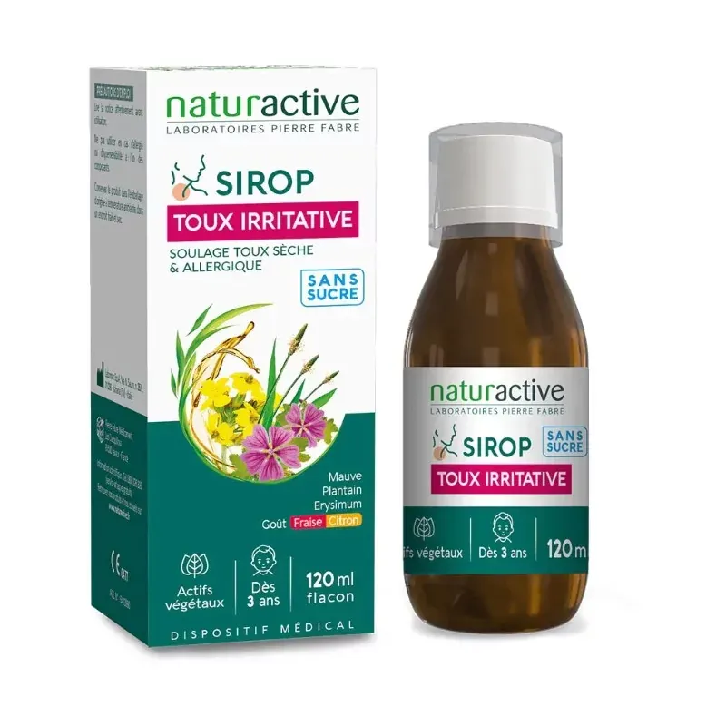 Naturactive Sirop Toux Irritative 120ml - Univers Pharmacie