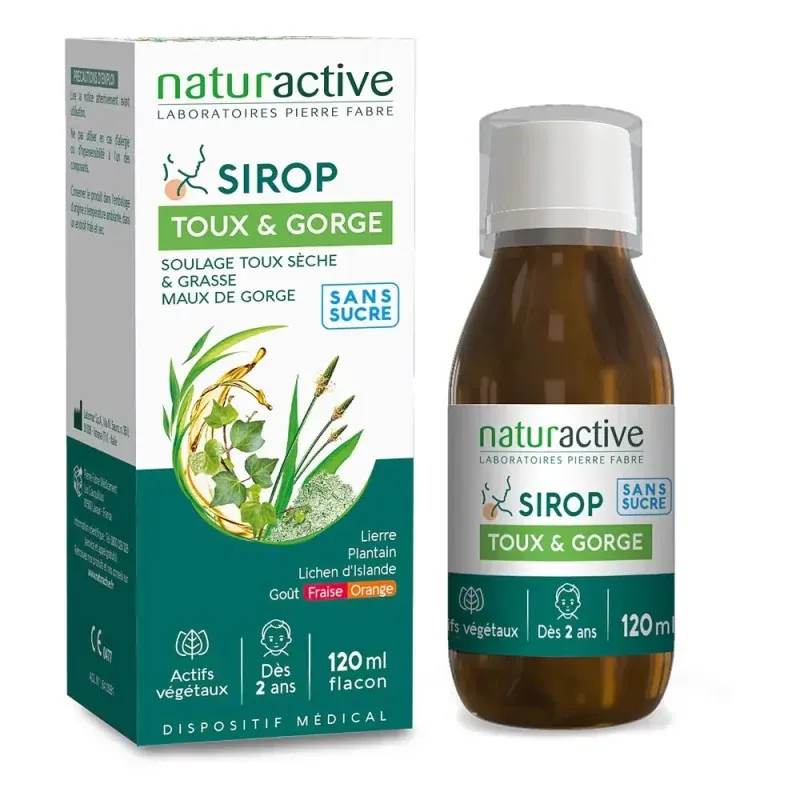 Naturactive Sirop Toux et Gorge 120ml - Univers Pharmacie
