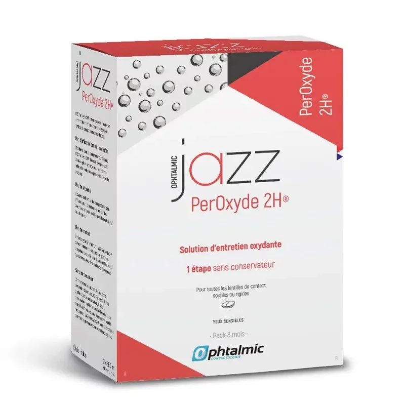 Ophtalmic Jazz Peroxyde 2h Solution d'entretien oxydante 2x250ml - Univers Pharmacie