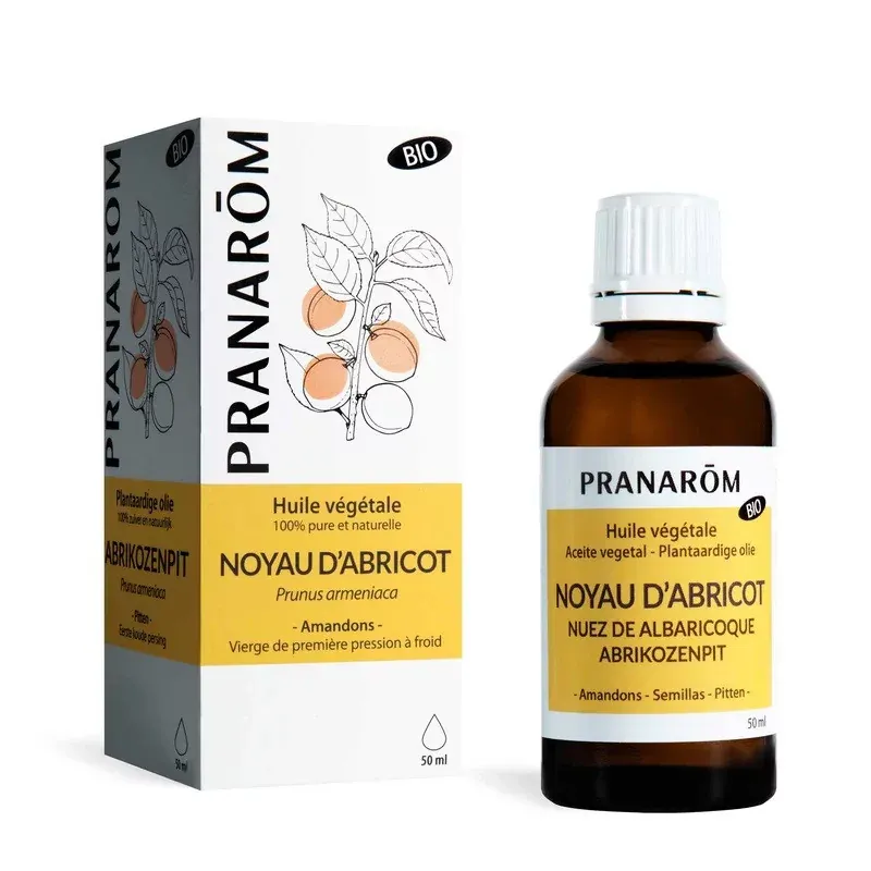 Pranarôm Huile Végétale Bio Noyau d'Abricot Bio 50ml - Univers Pharmacie