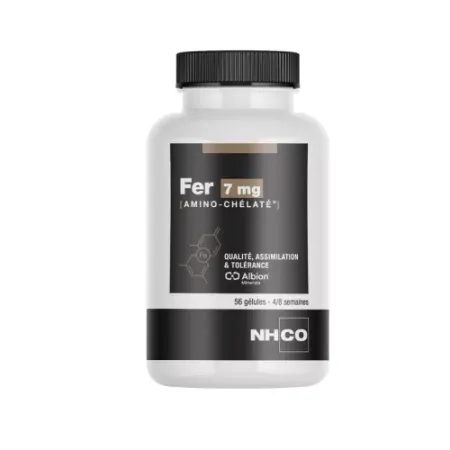 NHCO Fer Amino-chélaté 7mg 56 gélules - Univers Pharmacie