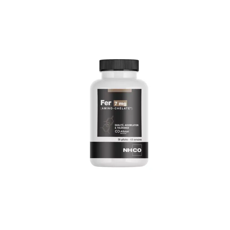 NHCO Fer Amino-chélaté 7mg 56 gélules - Univers Pharmacie