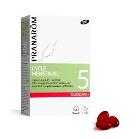 Pranarôm Oleocaps+ Cycle Menstruel 30 capsules - Univers Pharmacie