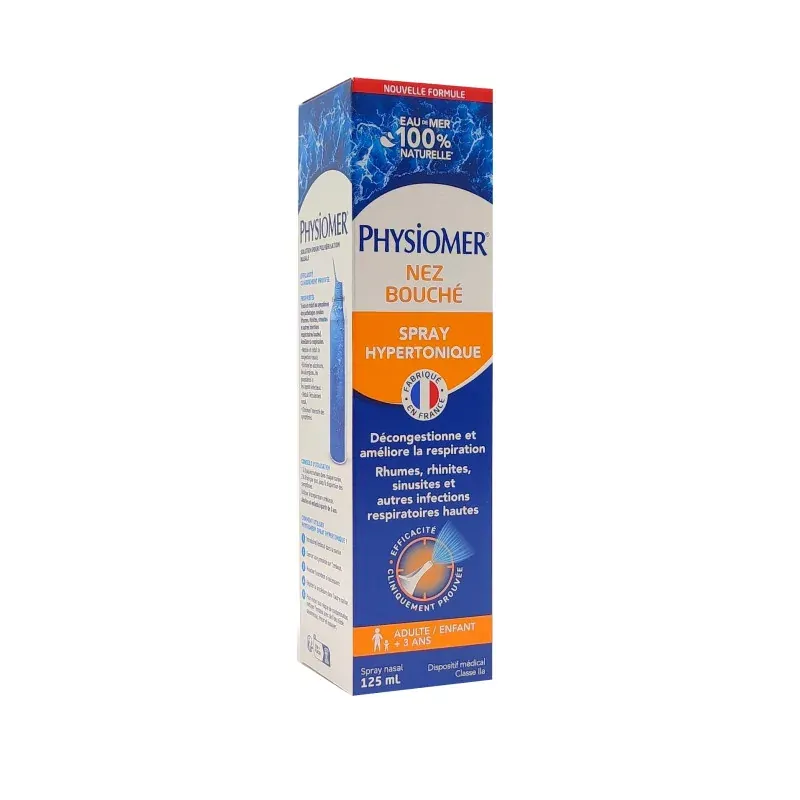 Physiomer Nez Bouché Hypertonique Spray 135ml - Univers Pharmacie