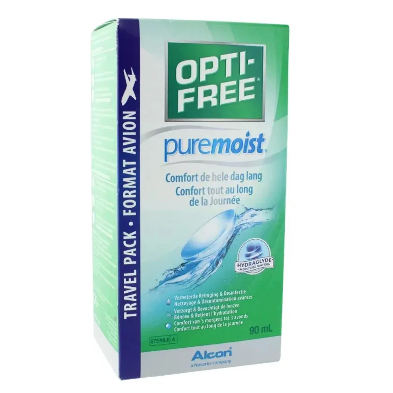 Opti-Free PureMoist Solution pour Lentilles 90ml