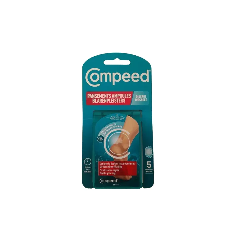 Compeed Pansements Ampoules Discreet X5 - Univers Pharmacie