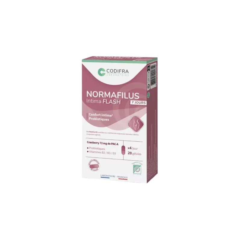 Codifra Normafilus Intima Flash 7 Jours 28 gélules - Univers Pharmacie