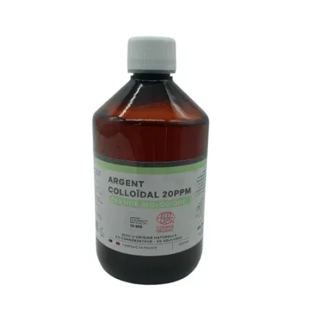 Dr Theiss Argent Colloïdal 20ppm Certifié Biologique  500ml - Univers Pharmacie