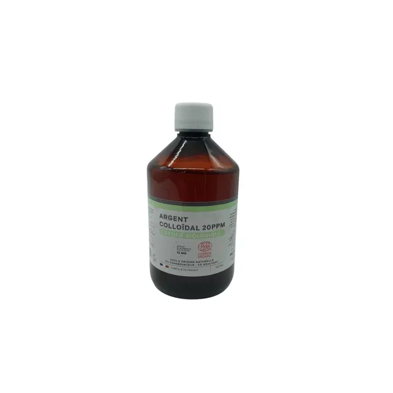 Dr Theiss Argent Colloïdal 20ppm Certifié Biologique  500ml - Univers Pharmacie