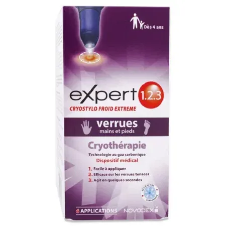 Novodex Expert 123 CryoStylo Froid Extrême Verrues 14ml - Univers Pharmacie