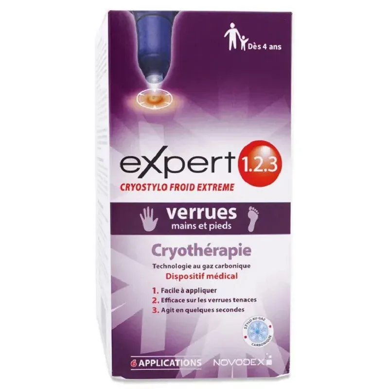 Novodex Expert 123 CryoStylo Froid Extrême Verrues 14ml - Univers Pharmacie