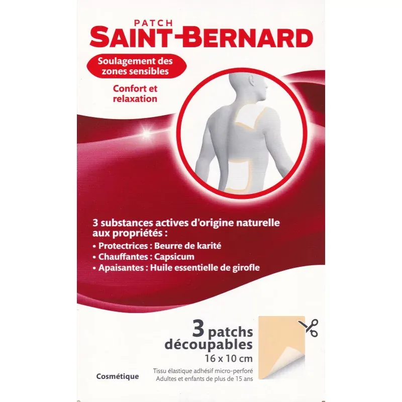 Patch Saint-Bernard 16X10cm X3 - Univers Pharmacie