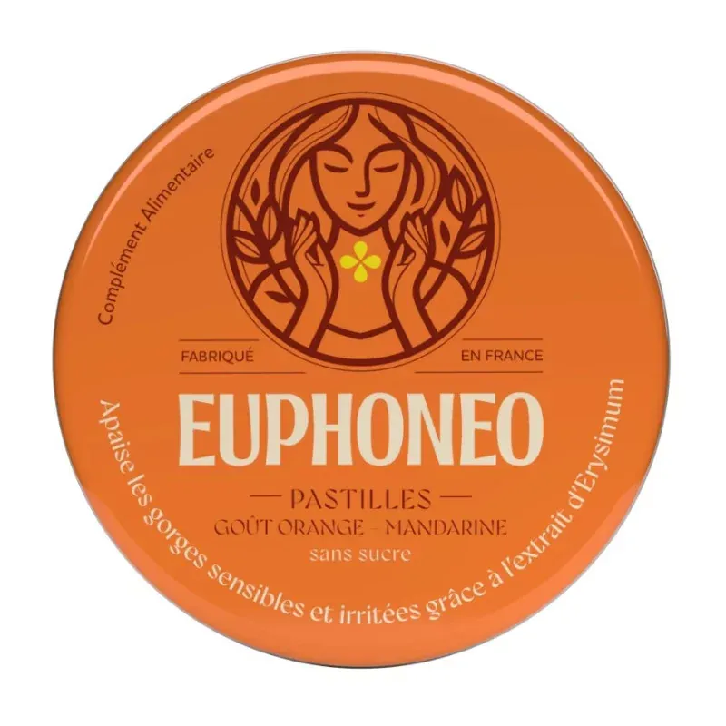 Euphoneo Pastilles Goût Orange Mandarine X50 - Univers Pharmacie