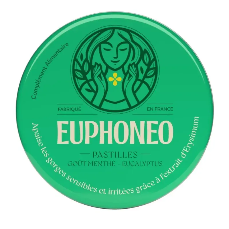 Euphoneo Pastilles Goût Menthe Eucalyptus X50 - Univers Pharmacie