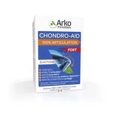 Arkopharma Chondro-Aid 100% Articulation 60 Gélules - Univers Pharmacie