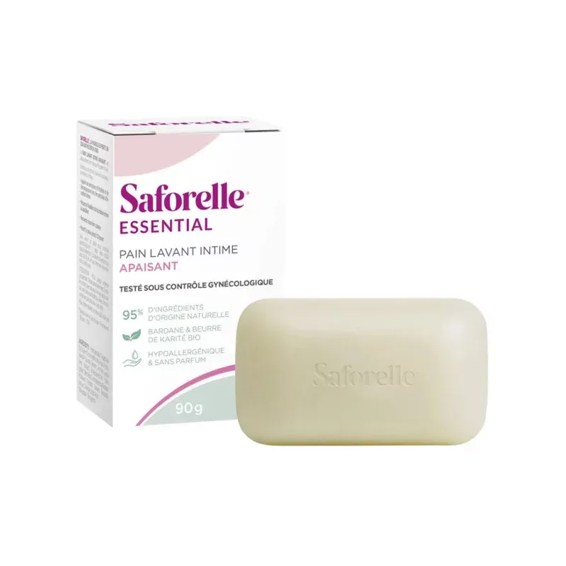 Saforelle Essential Pain Lavant Intime Apaisant 90g - Univers Pharmacie