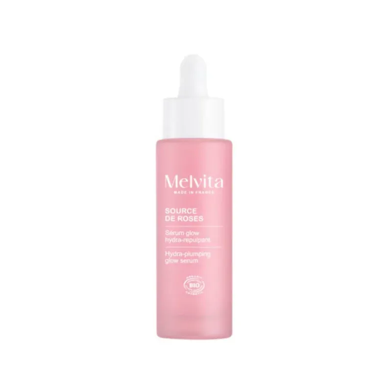 Melvita Sources de Roses Sérum Glow Hydra-Repulpant Bio 30ml - Univers Pharmacie
