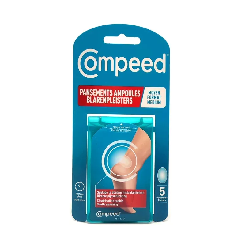 Compeed Pansements Ampoules Moyen Format X5 - Univers Pharmacie