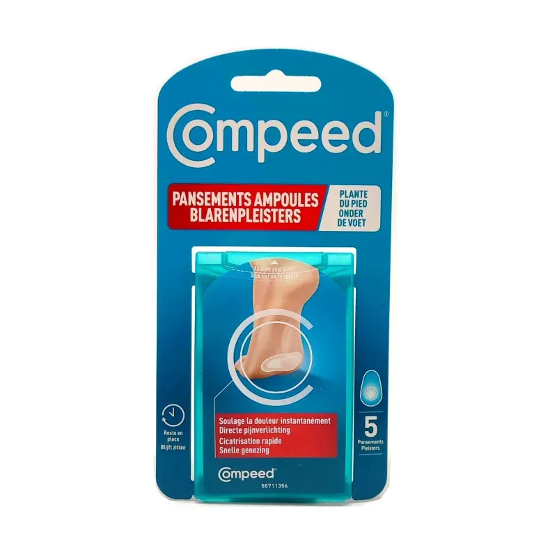 Compeed Pansements Ampoules Plante du Pied X5 - Univers Pharmacie
