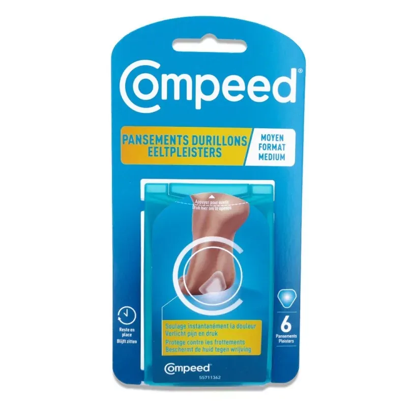 Compeed Pansements Durillons Moyen Format X6 - Univers Pharmacie