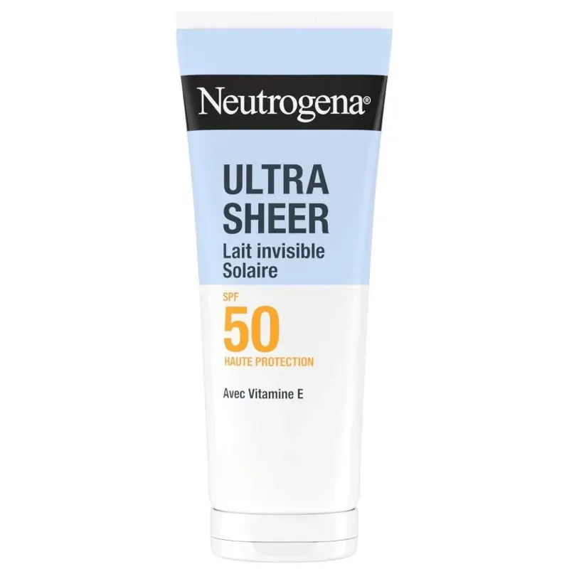 Neutrogena Ultra Sheer Lait Invisible Solaire SPF50 200ml - Univers Pharmacie