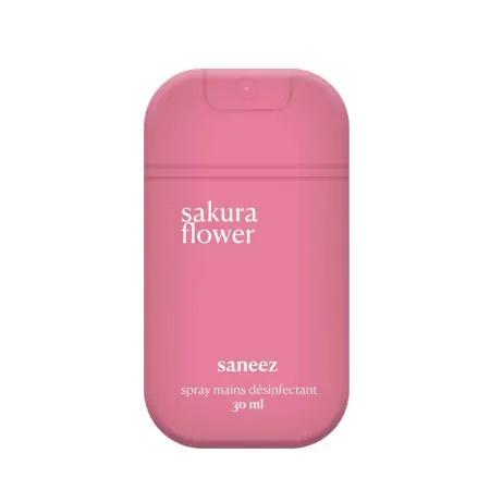 Saneez Spray Mains Désinfectant Sakura Flower 30ml - Univers Pharmacie