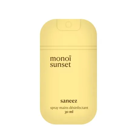 Saneez Spray Mains Désinfectant Monoï Sunset 30ml - Univers Pharmacie