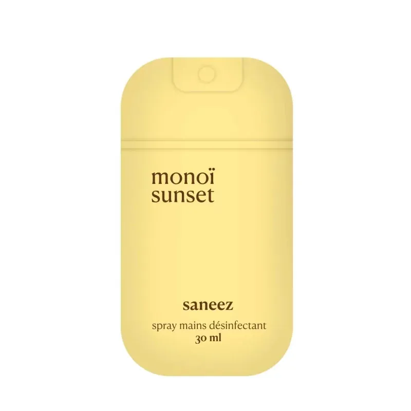 Saneez Spray Mains Désinfectant Monoï Sunset 30ml - Univers Pharmacie