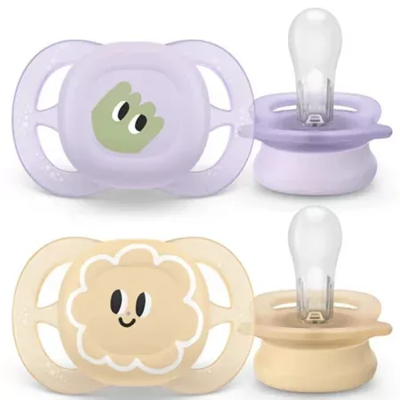 Philips Avent Ultra Start Sucette 0-2m Deco Pastel X2 - Univers Pharmacie