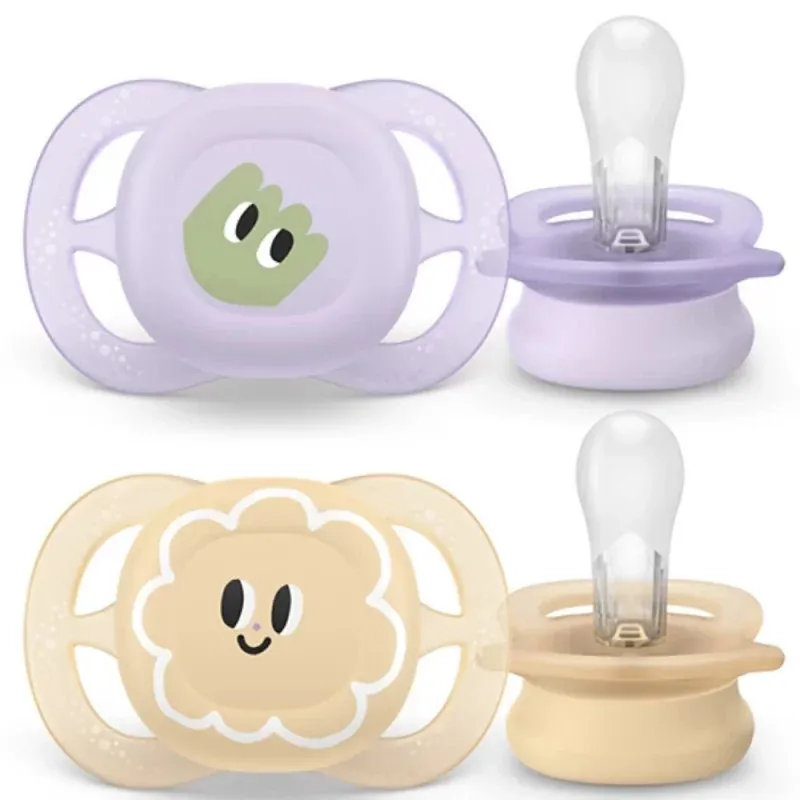 Philips Avent Ultra Start Sucette 0-2m Deco Pastel X2 - Univers Pharmacie