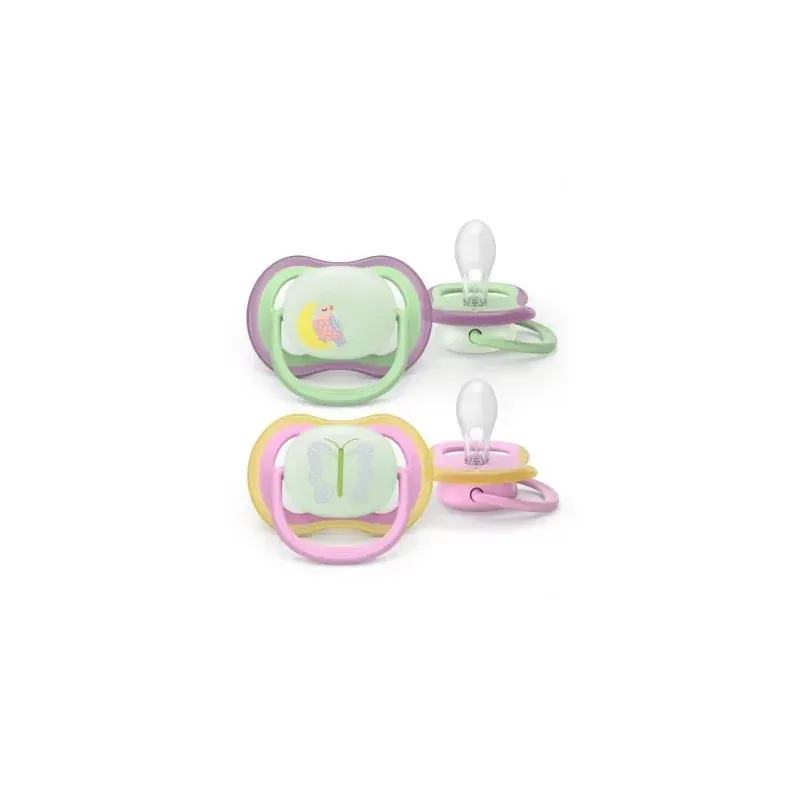 Philips Avent Ultra Air Nighttime Sucette 6-18m X2 - Univers Pharmacie