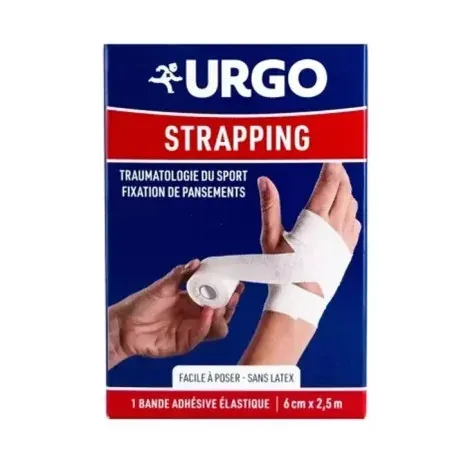 Urgo Douleurs Strapping Bande Adhésive Elastique 6cmX2,5m - Univers Pharmacie