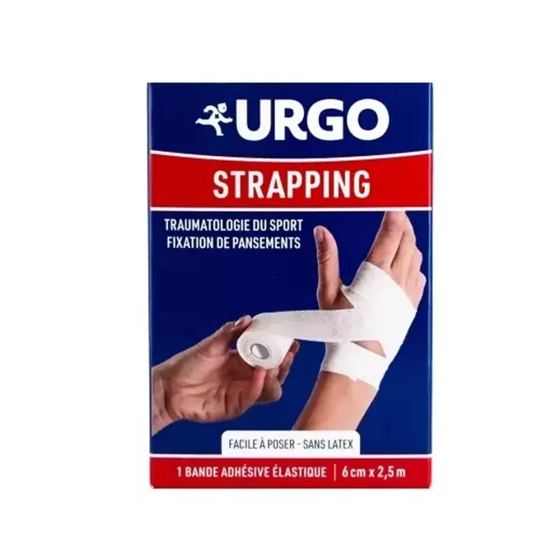 Urgo Douleurs Strapping Bande Adhésive Elastique 6cmX2,5m - Univers Pharmacie