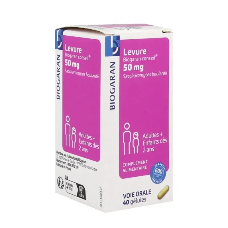 Biogaran Conseil Levure 50mg 40 gélules - Univers Pharmacie