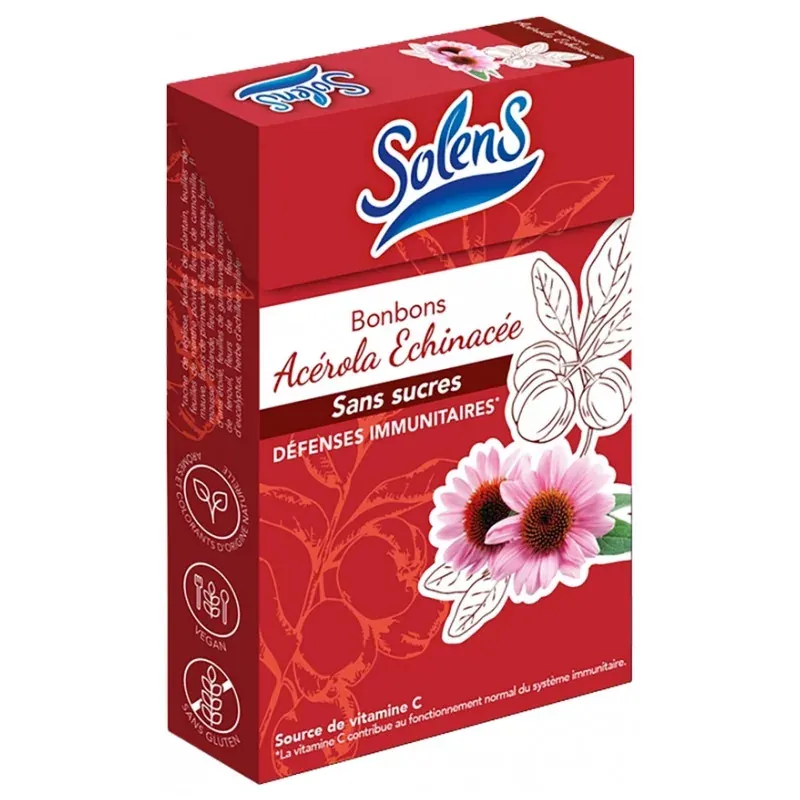 Solens Bonbon Acérola Echinacée 50g - Univers Pharmacie