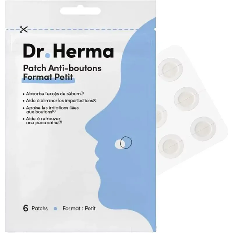 Dr Herma Patch Anti-boutons Format Petit 6 patchs - Univers Pharmacie